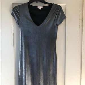 Silver Metallic Dress